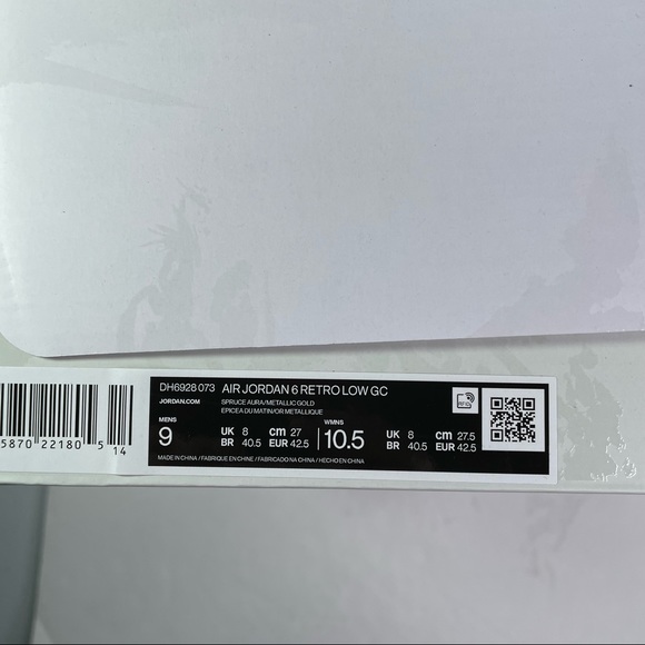 Air Jordan 6 Retro Low GC Mens Size 9 Chinese New Year Sneakers Shoes - Picture 12 of 12